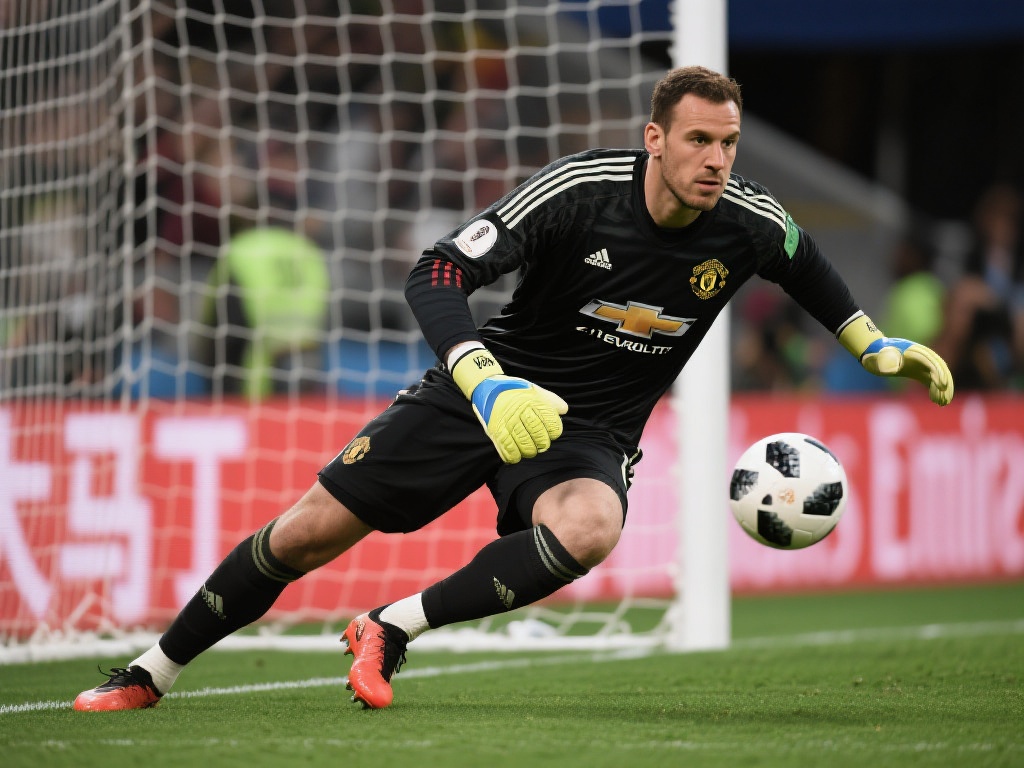 职业足球中守门员的位置决定了球队防线的最